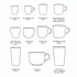 HKLIVING - 70s Ceramics: Ristretto Mugs (Set of 4)