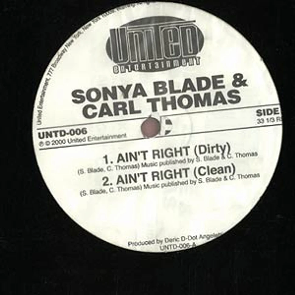 Sonya Blade & Carl Thomas / 50 Cent - Ain't Right / Jackin for Jay-Z