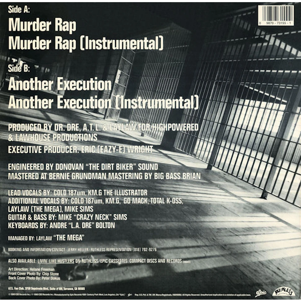Above The Law - Murder Rap B/W Another Execution