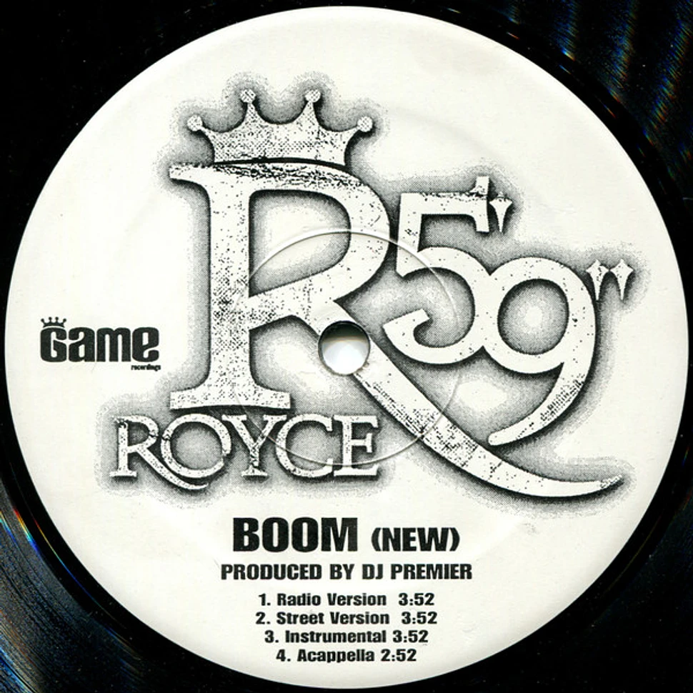 Royce Da 5'9" - Boom (New) / We're Live (Danger)