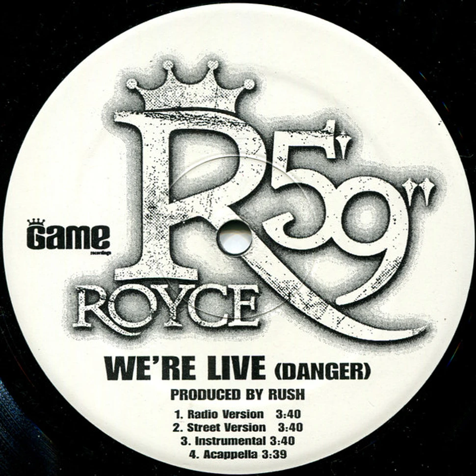 Royce Da 5'9" - Boom (New) / We're Live (Danger)