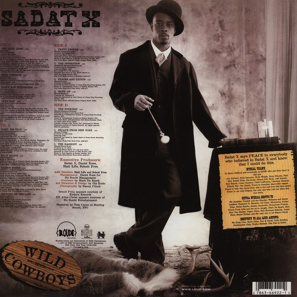 Sadat X - Wild Cowboys - Vinyl 2LP - 1996 - US | HHV