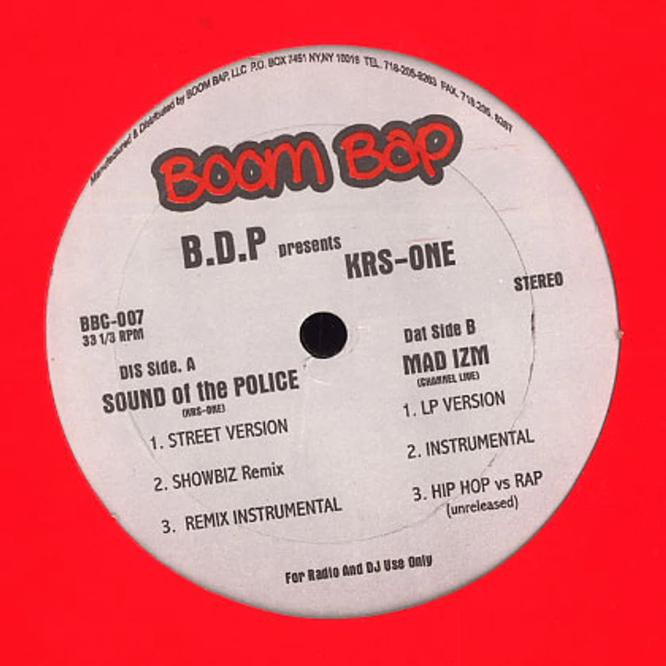 Krs One / Channel Live - Sound of da police / Mad Izm