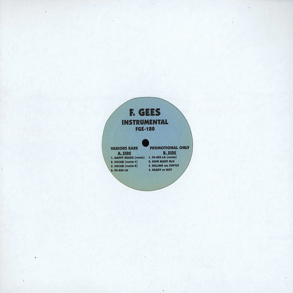 The Fugees - Instrumentals