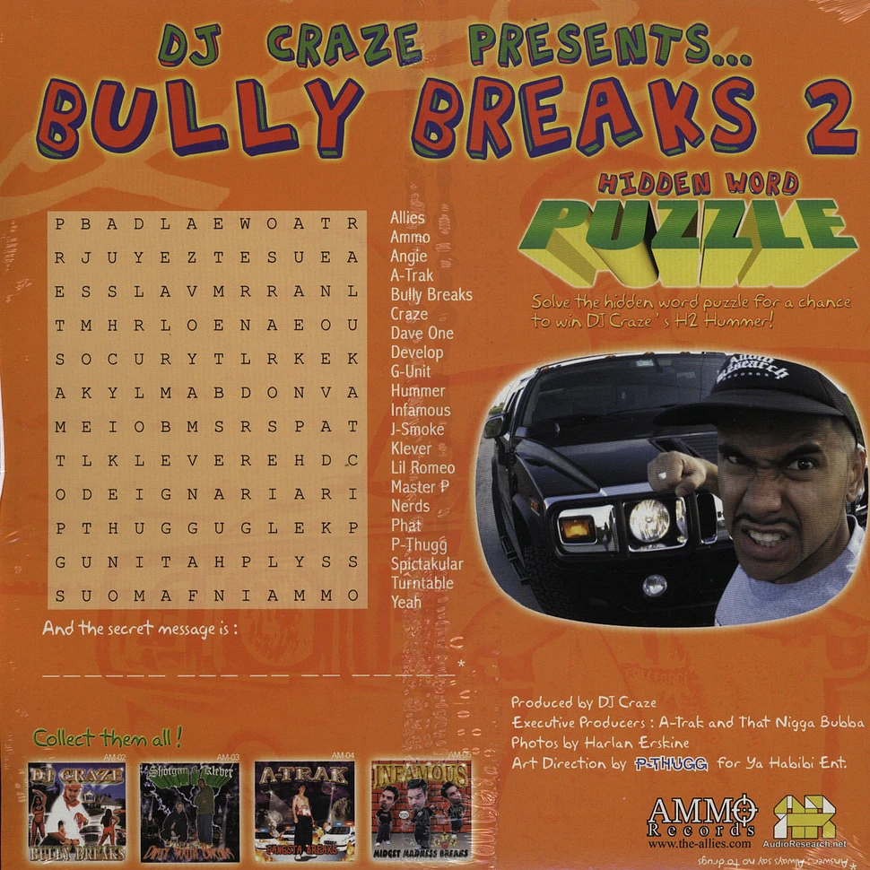 DJ Craze - Bully breaks volume 2