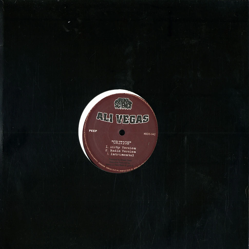 Ali Vegas - Critics / Gangsta Boogie