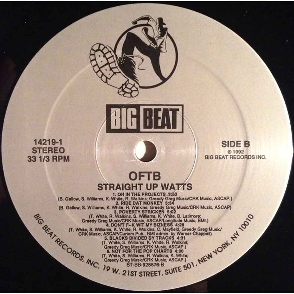 O.F.T.B. - Straight Up Watts