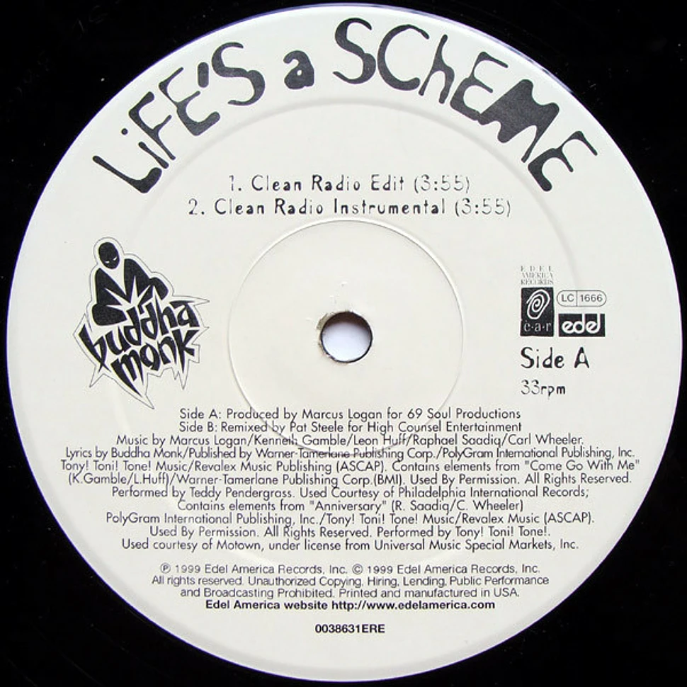 Buddha Monk - Life's A Scheme