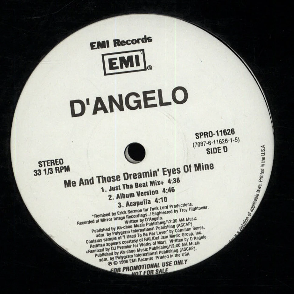 D'Angelo - Me and those dreamin eyes of mine