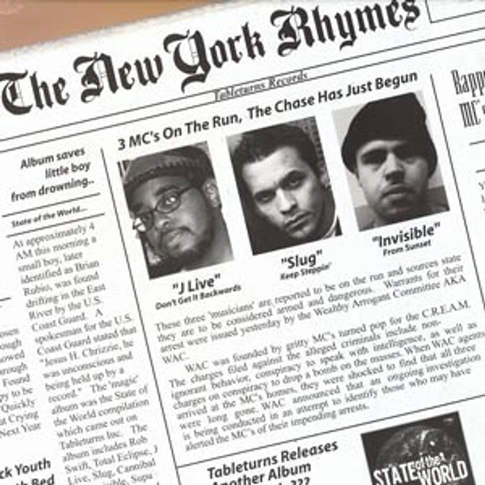 J-Live / Slug of Atmosphere / Invisible - Don't get it backwards