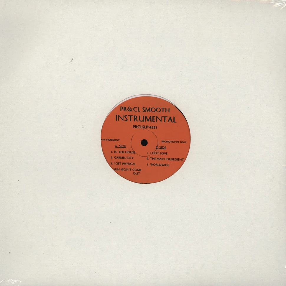 Pete Rock & C.L. Smooth - The main ingredient Instrumentals