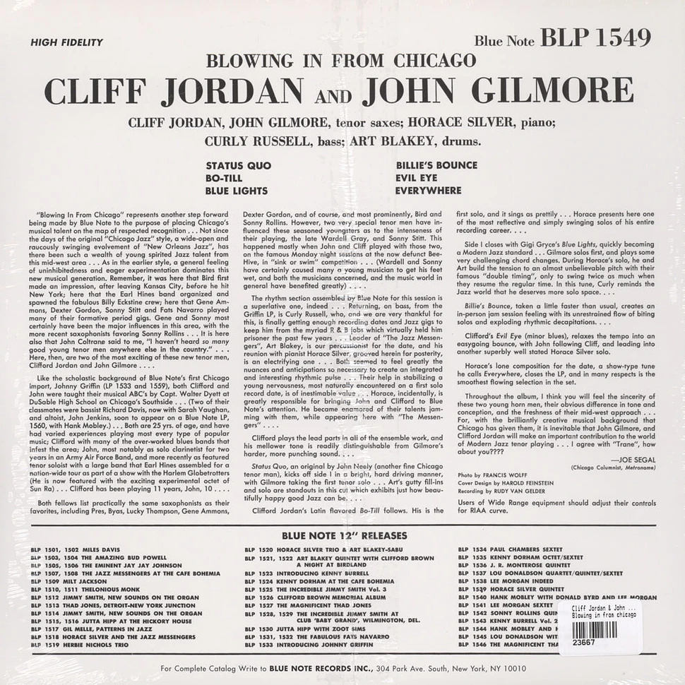 Cliff Jordan & John Gilmore - Blowing in from chicago