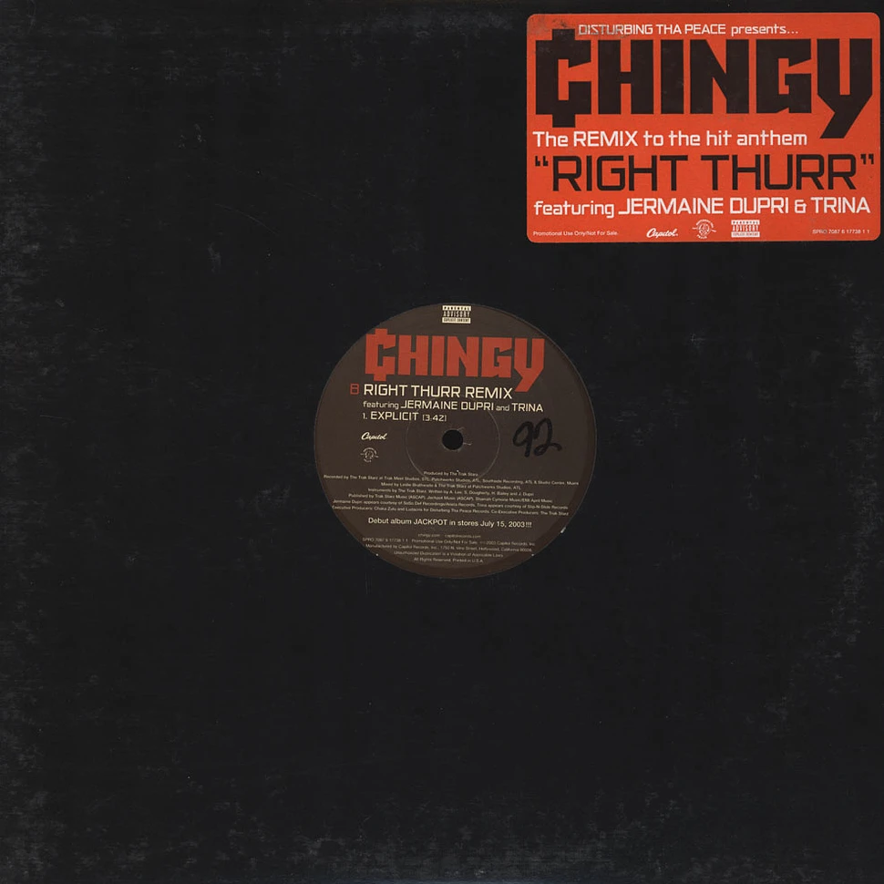 Chingy - Right thurr remix feat. Jermaine Dupri & Trina