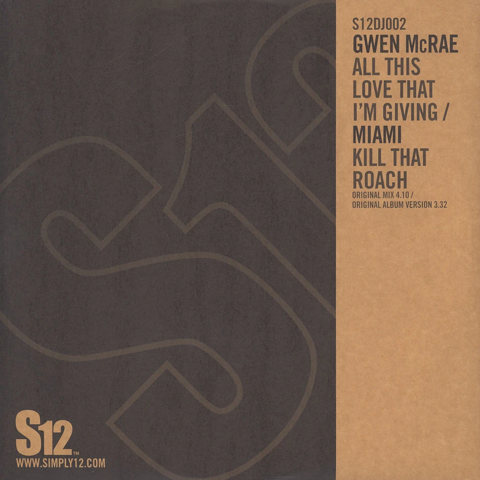 Gwen McCrae / Miami - All This Love That Im Giving / Kill That Roach