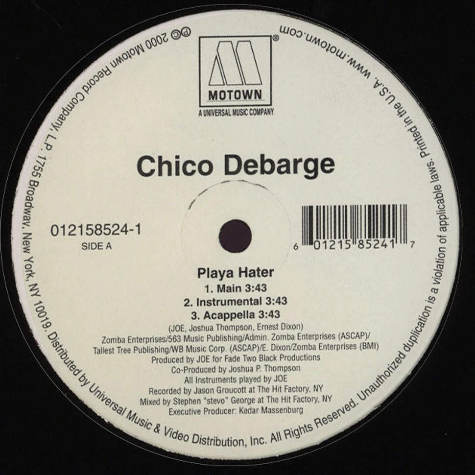 Chico DeBarge - Playa hater