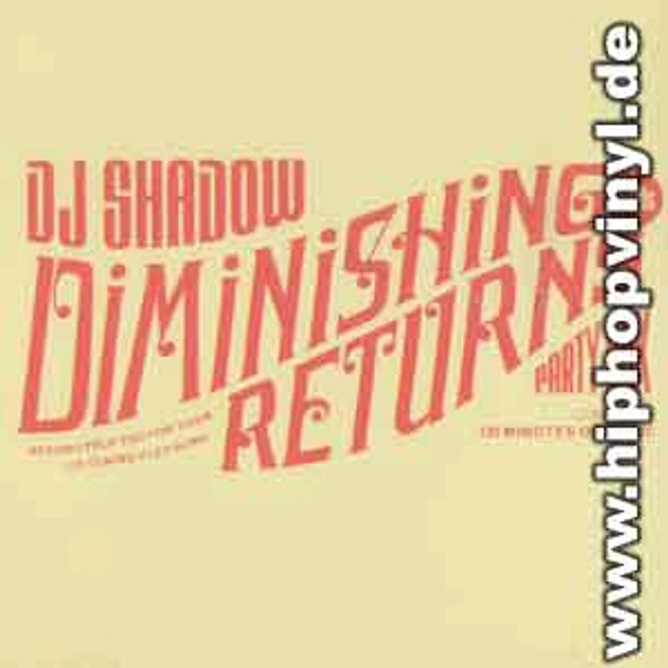 DJ Shadow - Diminishing returns
