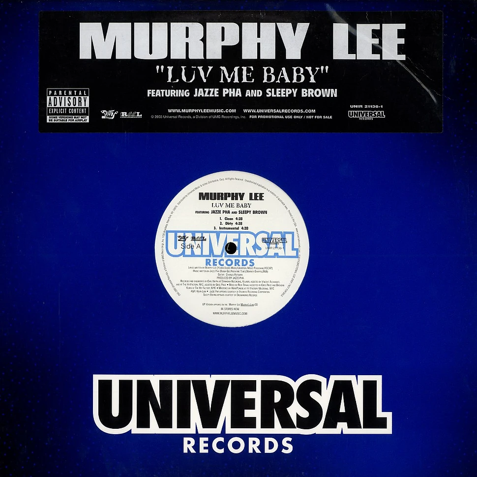 Murphy Lee - Luv me baby feat. Jazze Pha & Sleepy Brown