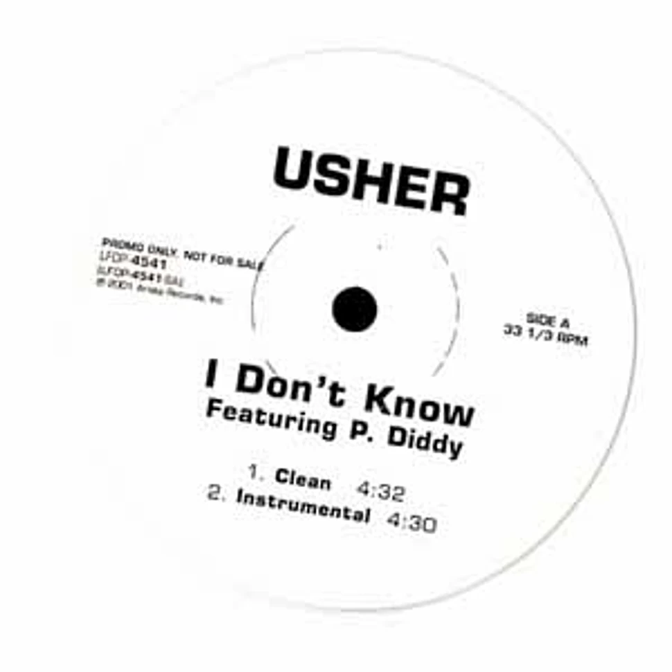 Usher - I don't know feat. P.Diddy