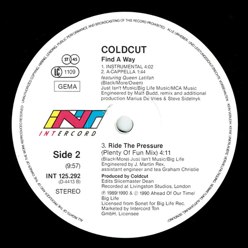 Coldcut Featuring Queen Latifah - Find A Way