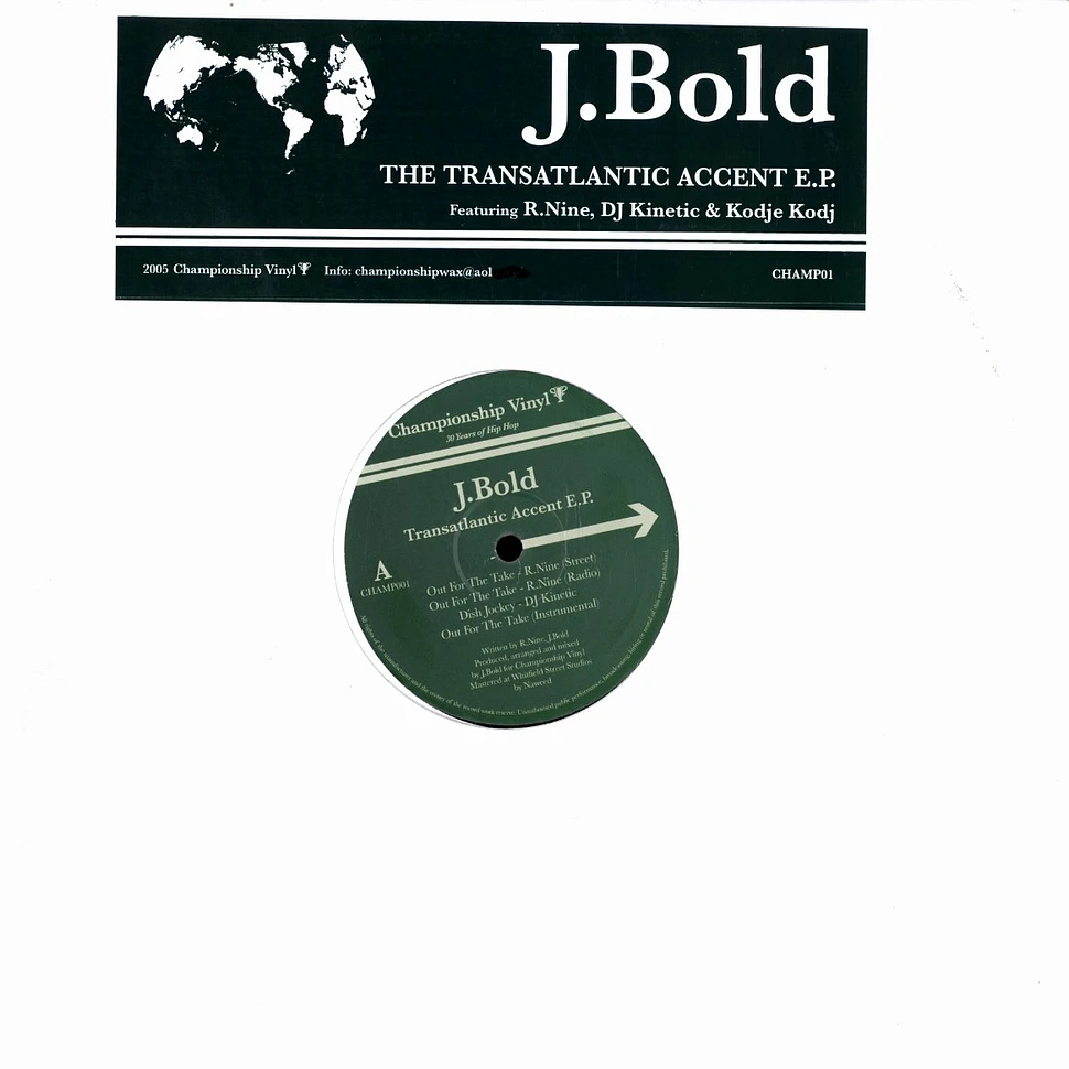 J.Bold - The transatlantic accent EP