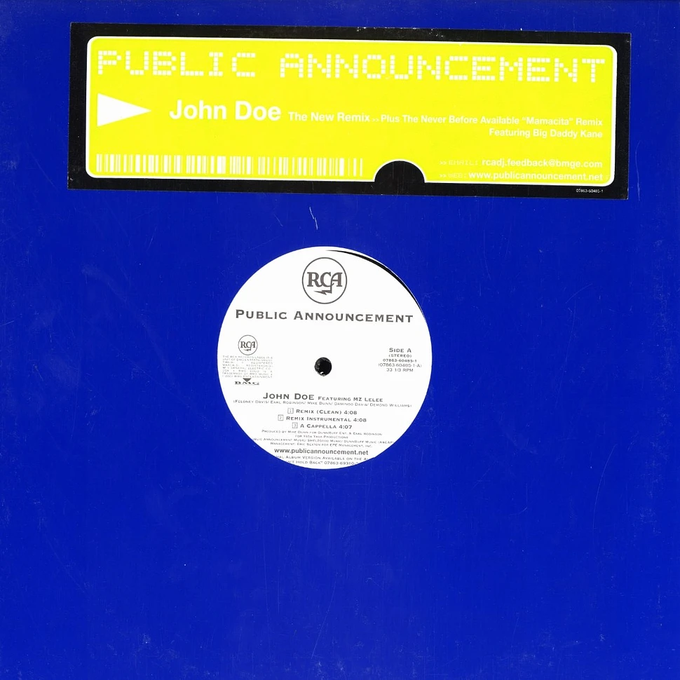 Public Announcement - John doe remix feat. MZ Lelee
