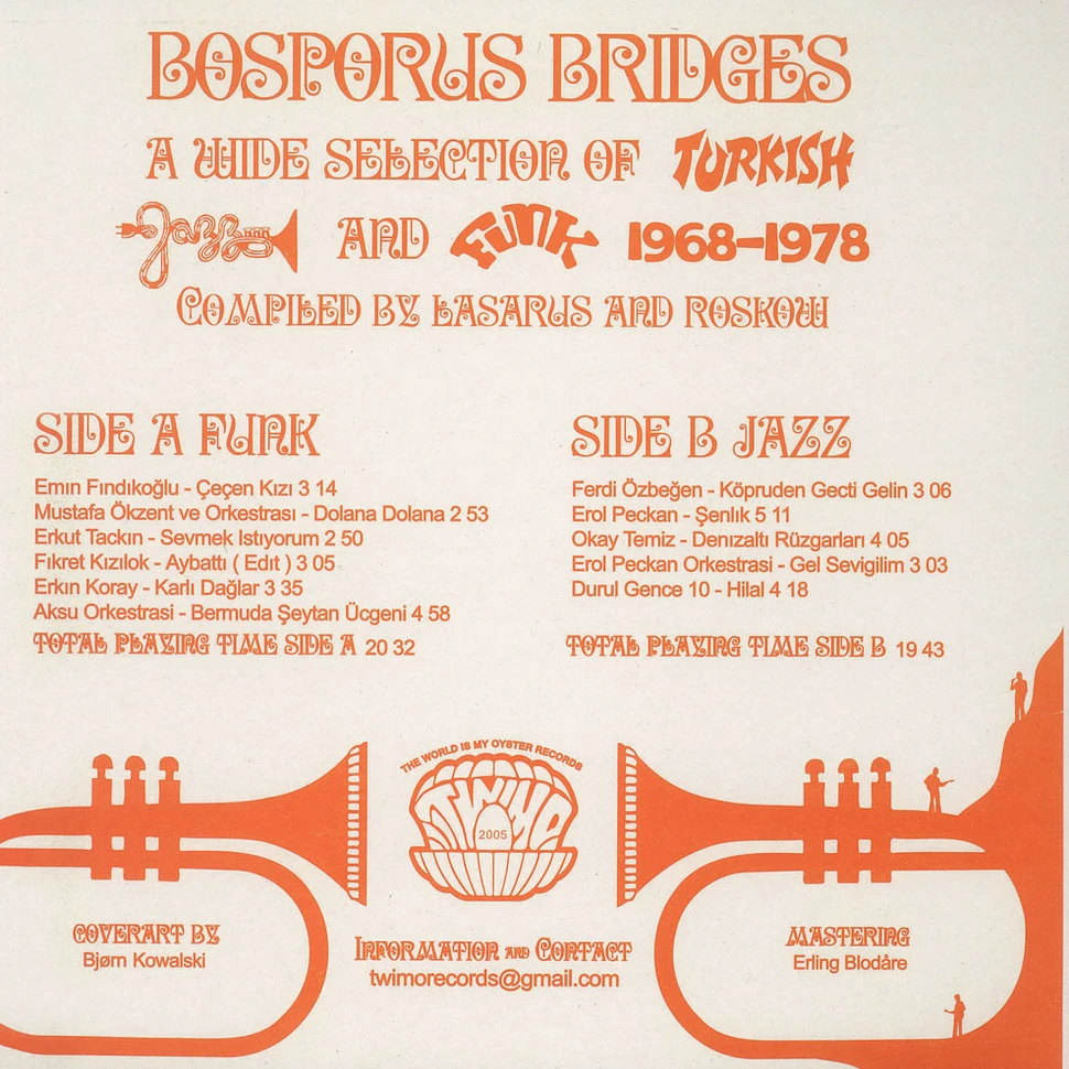 V.A. - Bosporus Bridges - A Wide Selection Of Turkish Jazz And Funk 1968-1978