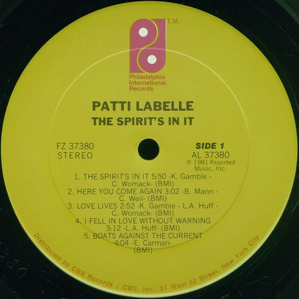 Patti LaBelle - The Spirit's In It