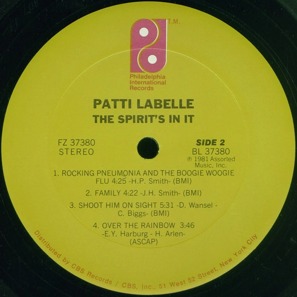 Patti LaBelle - The Spirit's In It