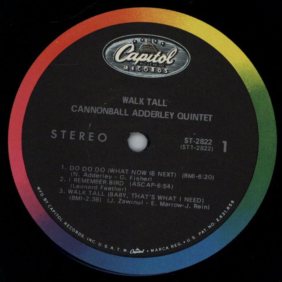 The Cannonball Adderley Quintet - 74 Miles Away / Walk Tall