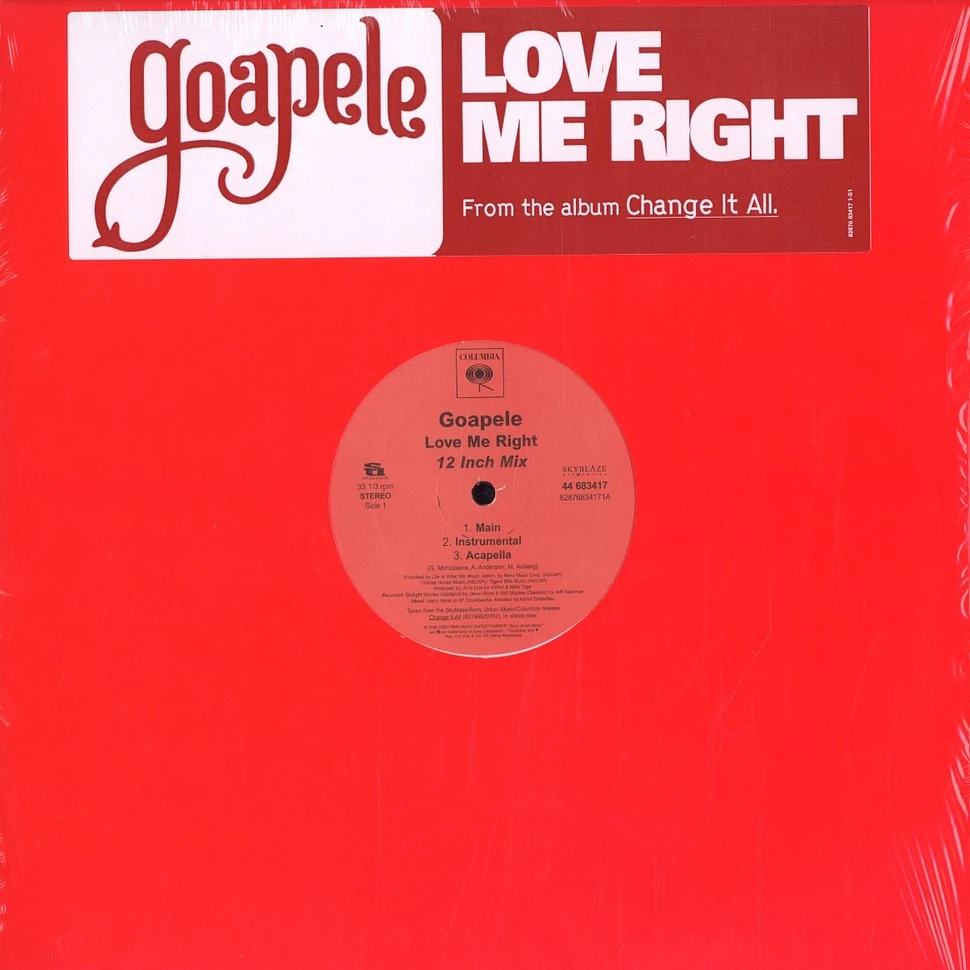 Goapele - Love me right