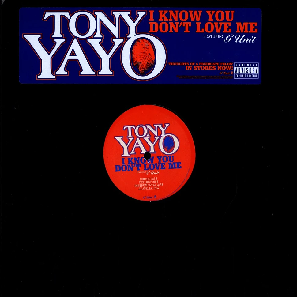 Tony Yayo of G-Unit - I know you don't love me feat. G-Unit