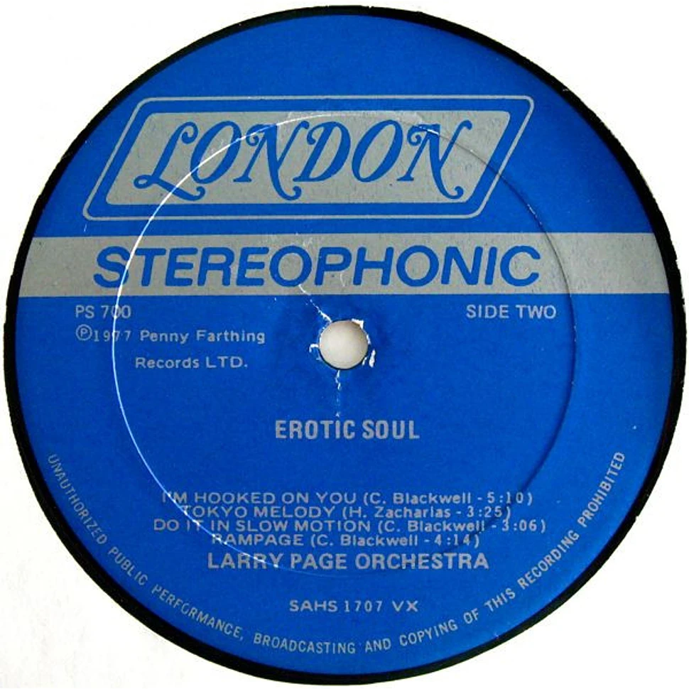 Larry Page Orchestra - Erotic Soul