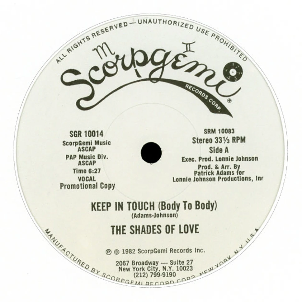 The Shades Of Love - Keep in touch (body to body)