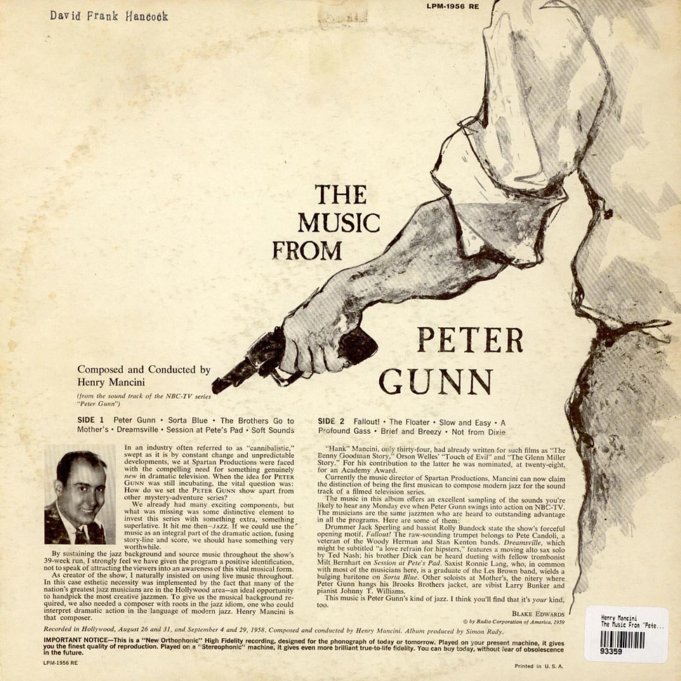 Henry Mancini - The Music From "Peter Gunn"