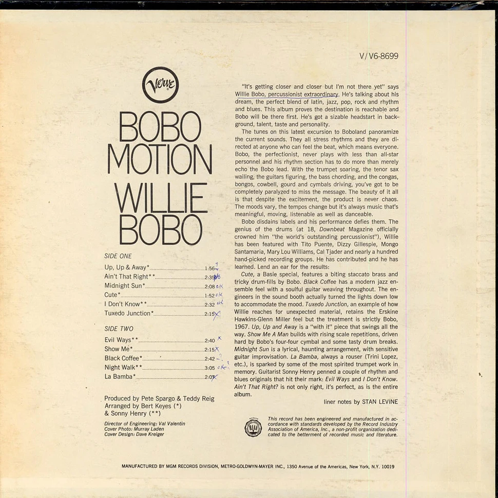 Willie Bobo - Bobo Motion