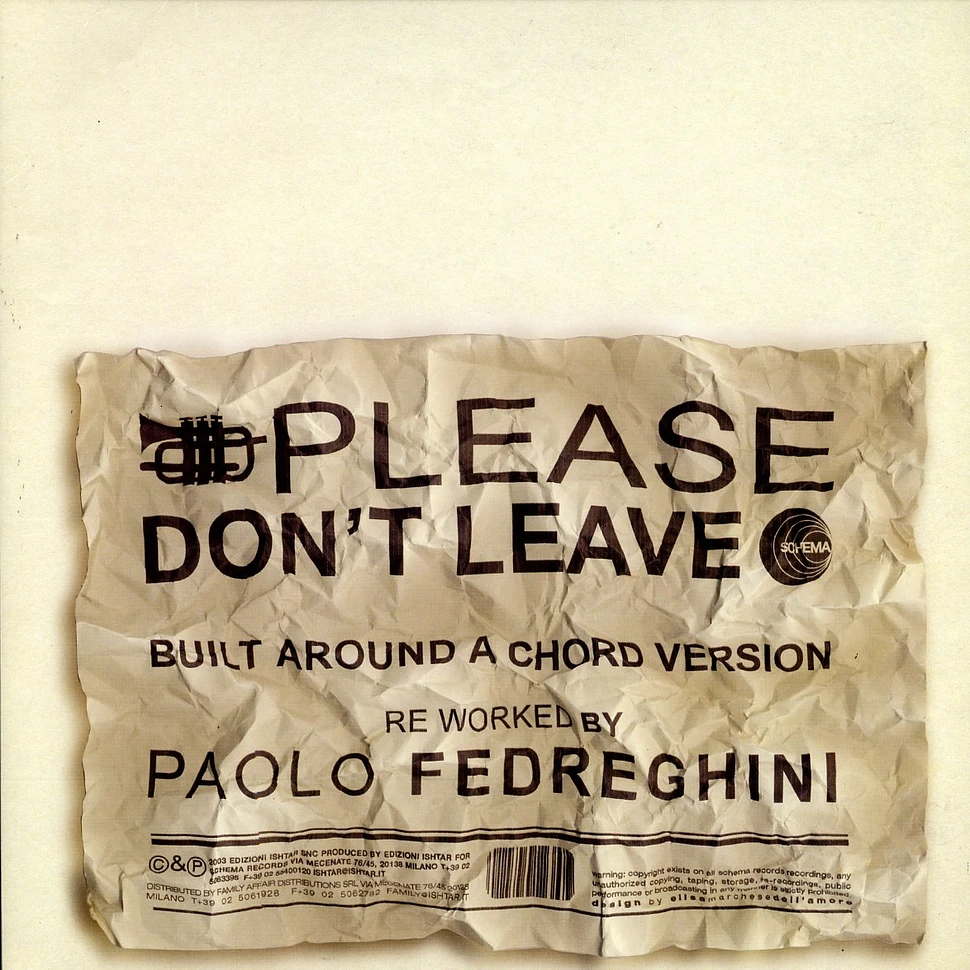Paolo Fedreghini - Please don't leave