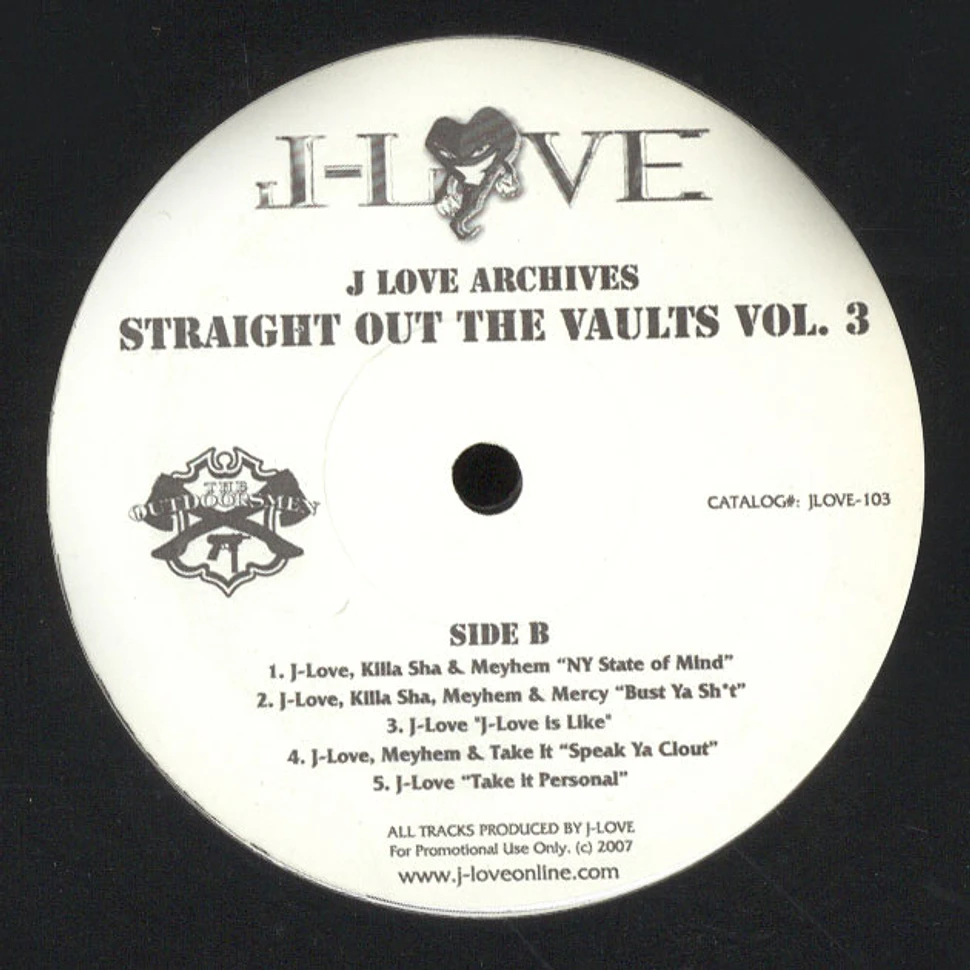 J-Love / Ghostface Killah - J-Love Archives - Straight Out The Vaults Volume 3