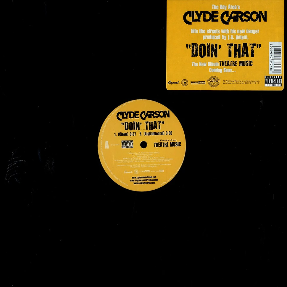 Clyde Carson - Doin' that