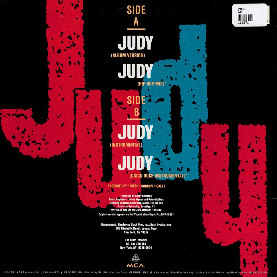 Whodini - Judy