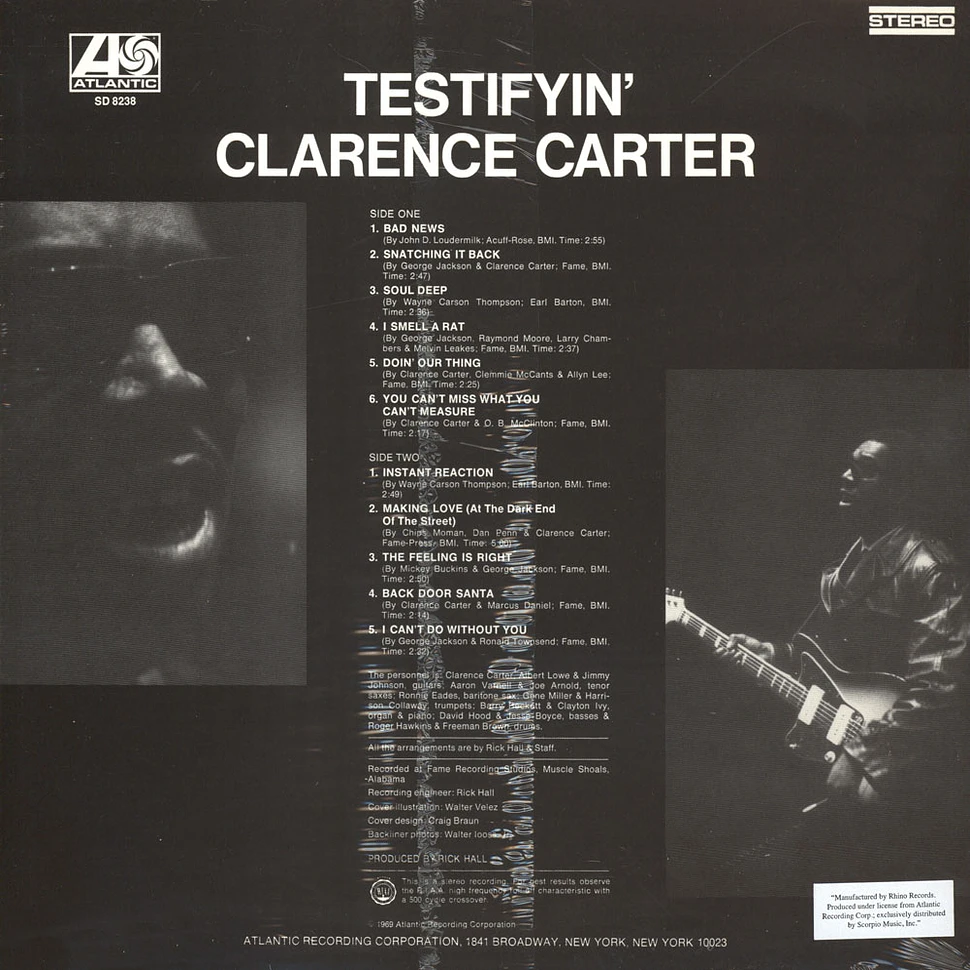 Clarence Carter - Testifyin'