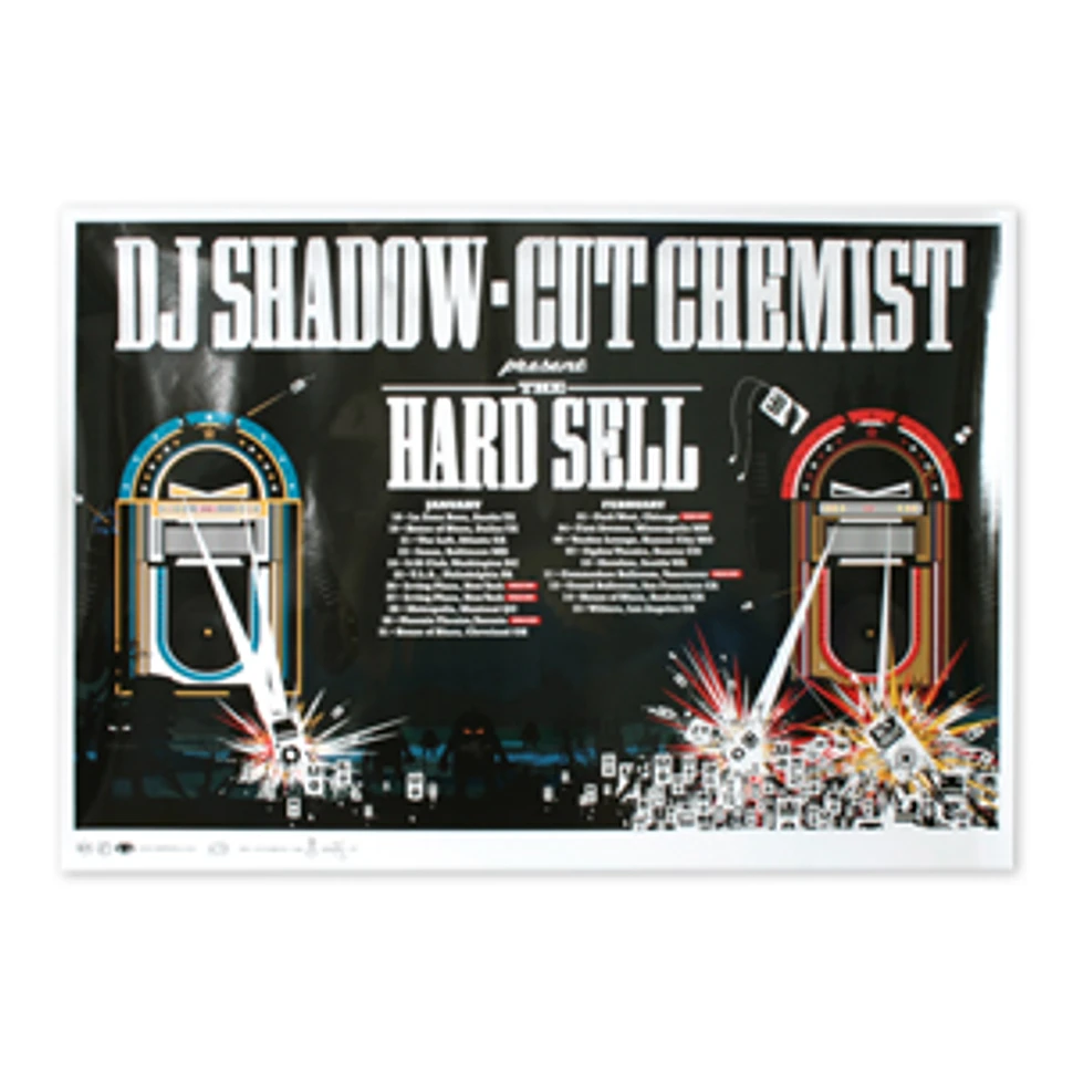 DJ Shadow & Cut Chemist - Hard sell tour poster