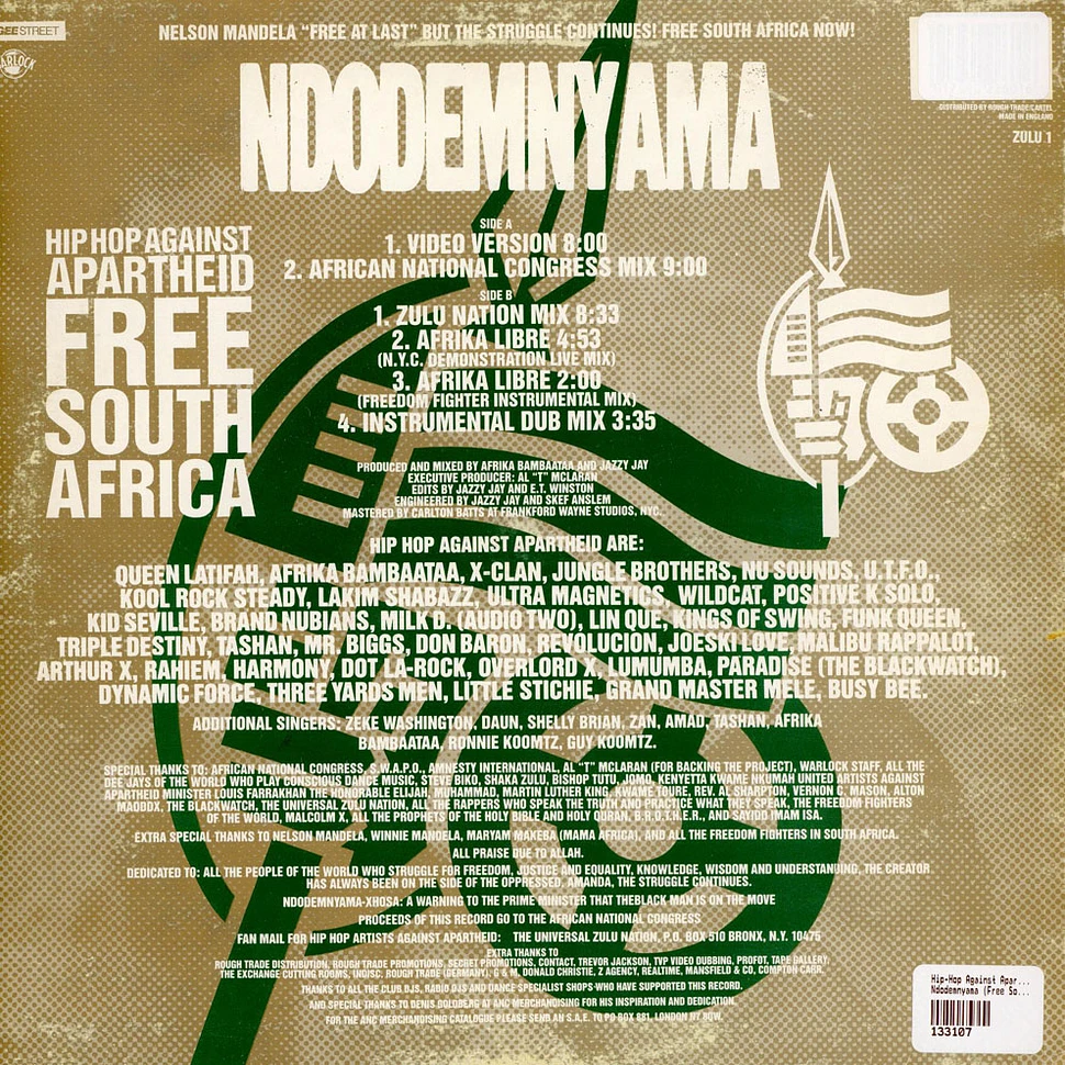 Hip-Hop Against Apartheid - Ndodemnyama (Free South Africa)