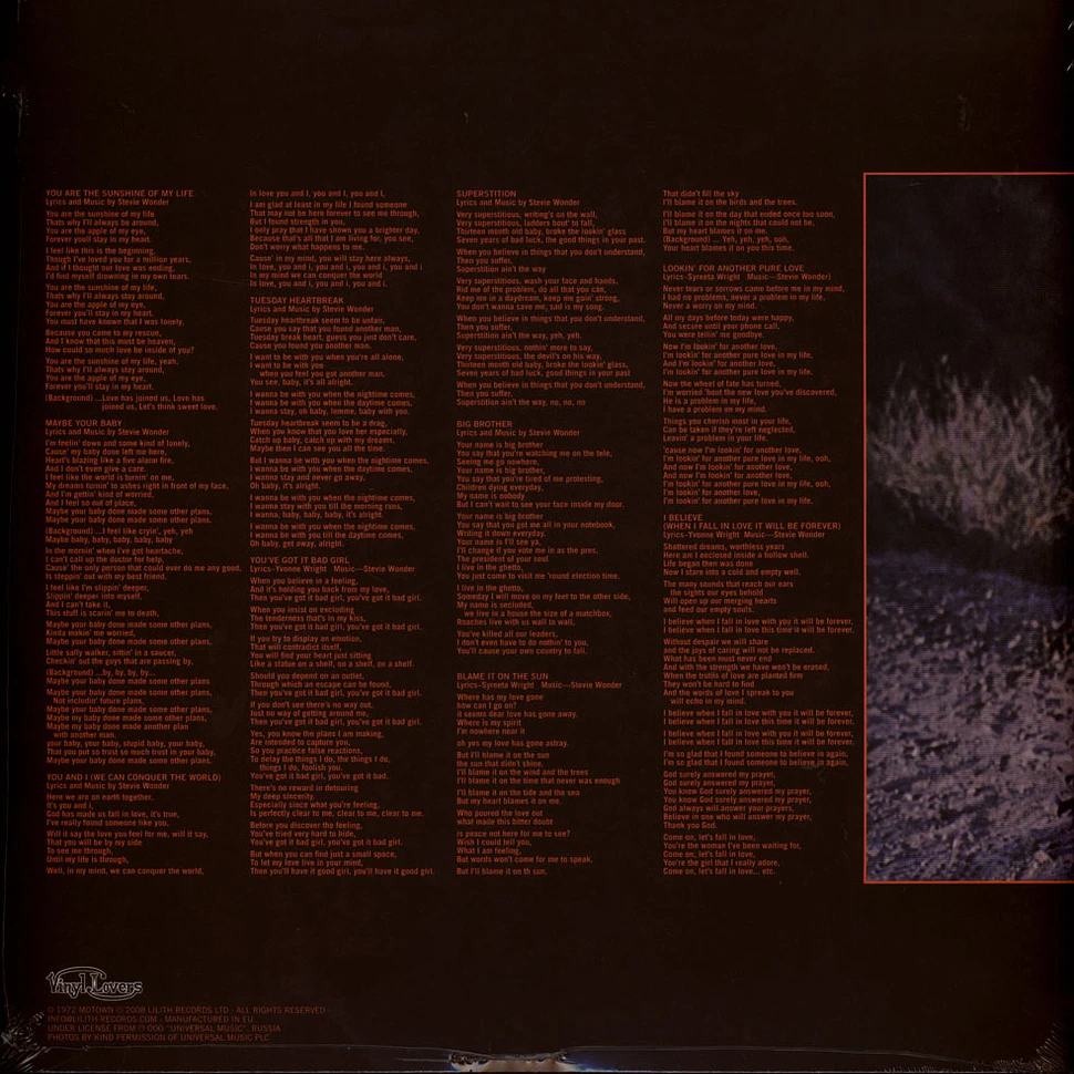 Stevie Wonder - Talking book