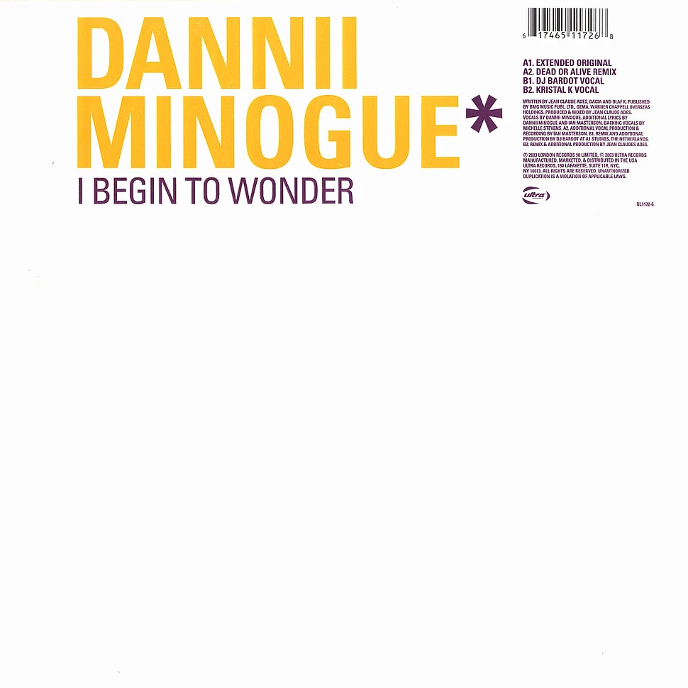 Danni Minogue - I begin to wonder