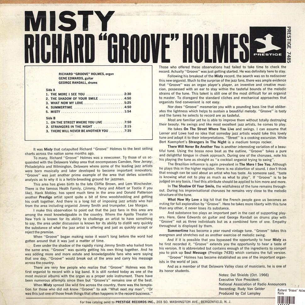 Richard "Groove" Holmes - Misty