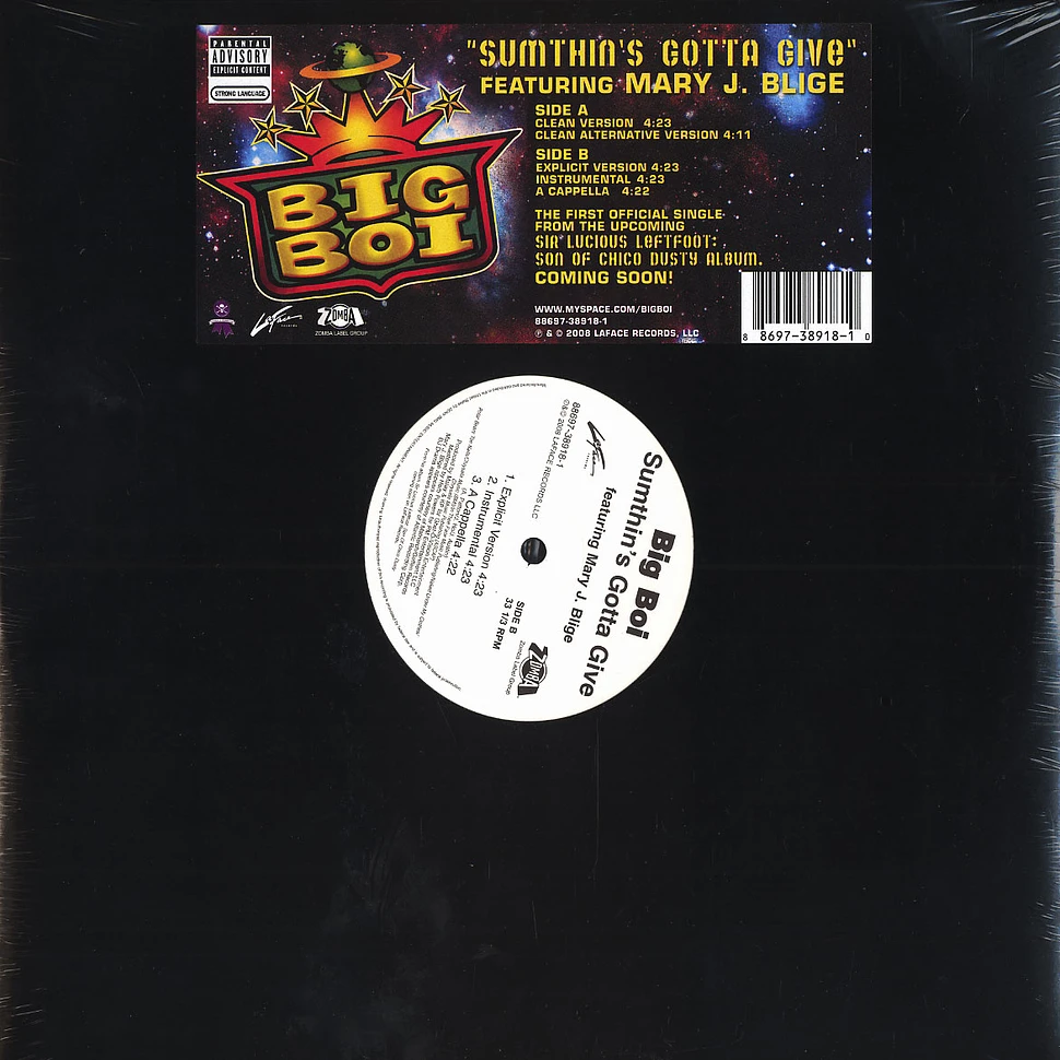 Big Boi of Outkast - Sumthin's gotta give feat. Mary J. Blige