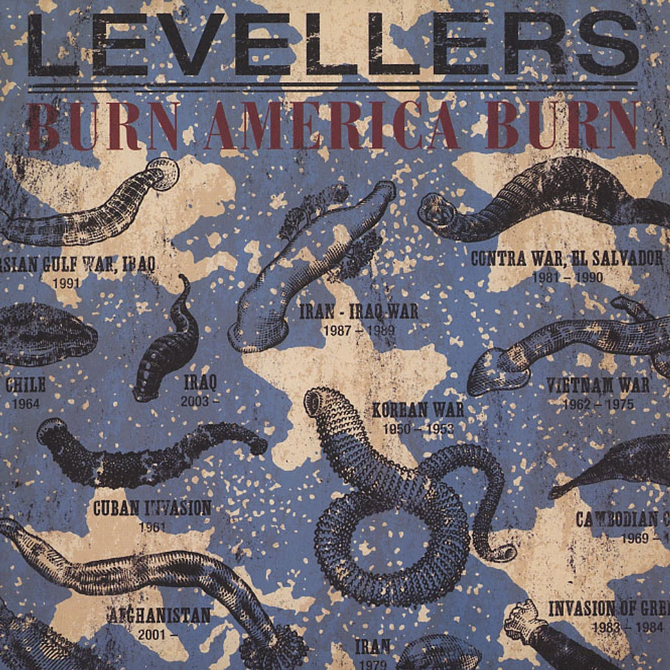 Levellers - Burn America burn - Blue edition