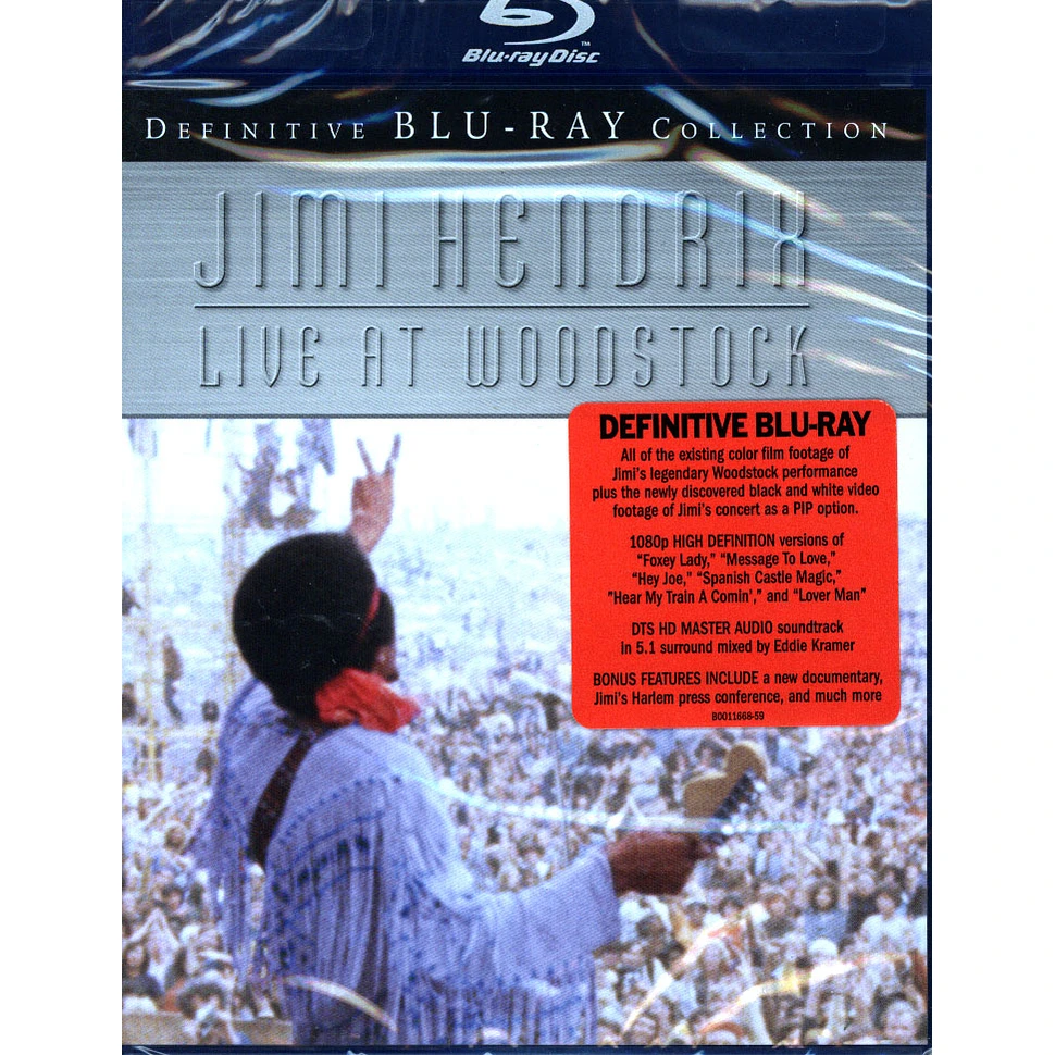 Jimi Hendrix - Live at Woodstock (Blu-Ray Disc)