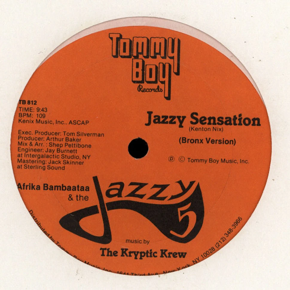 The Kryptic Krew Featuring Tina B, Afrika Bambaataa & The Jazzy 5 - Jazzy Sensation