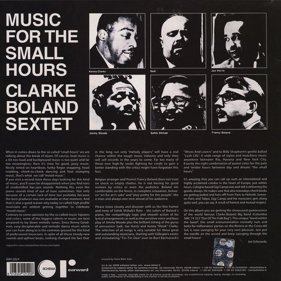 Clarke Boland Sextet - Music for small hours